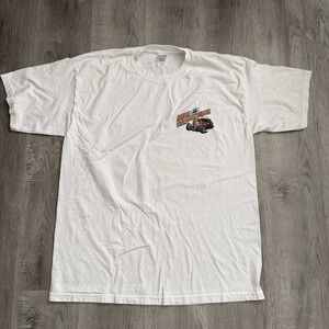 Vintage 2004 Stater Bros Route 66 Rendezvous Shirt Mens XL White Hot Rod Car Tee